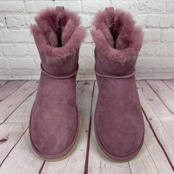 Ugg Urchin Flex Bailey Mini Suede Shearling Boots Women’s Size 7 (S/N 1121622) - Picture 6 of 10